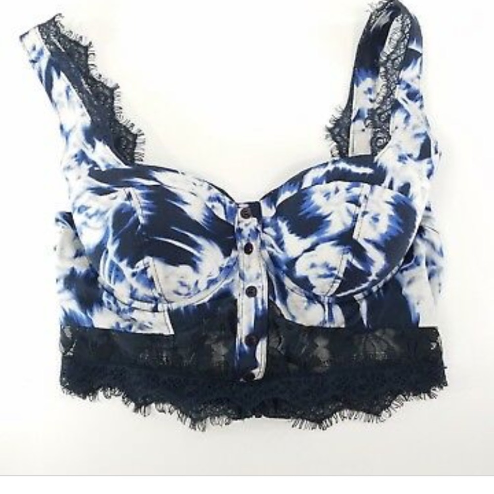 Guess 1981 Joni Tie Dye Lace Bustier